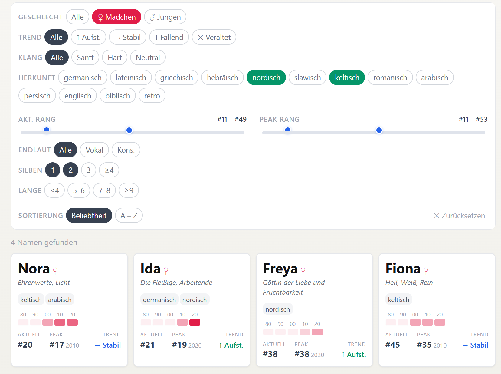 Name Finder preview